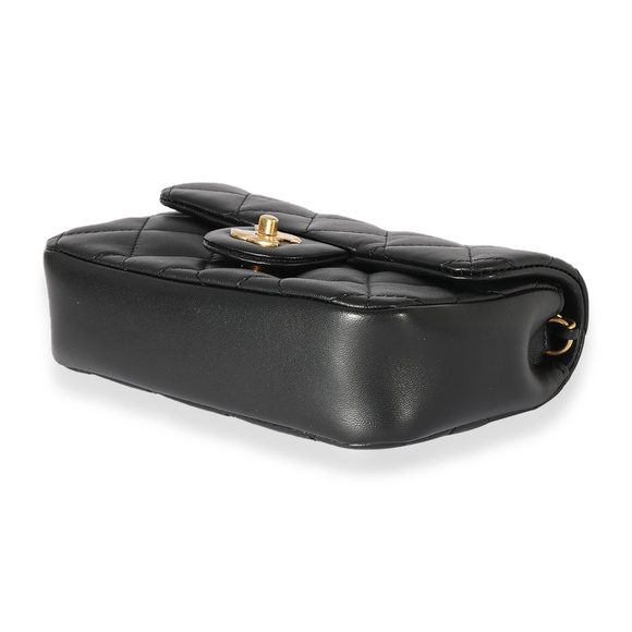 Chanel Black Quilted Lambskin Mini Flap Bag - Picture 7 of 7